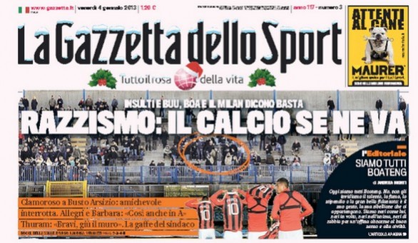 Rassegna stampa 4 gennaio 2013: le prime pagine di Gazzetta, Corriere e Tuttosport