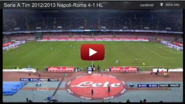 Napoli-Roma 4-1 | Telecronache di Auriemma e Zampa | Video