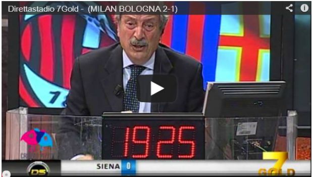 Milan-Bologna 2-1 | Telecronache di Crudeli e Pellegatti | Video