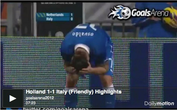 Italia – Olanda 1-1 | Highlights Amichevole – Video Gol (Lens, Verratti)