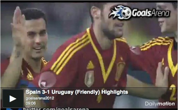 Spagna &#8211; Uruguay 3-1 | Highlights Amichevole &#8211; Video Gol (Fabregas, Rodriguez, Pedro)