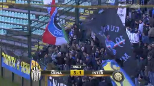 Siena &#8211; Inter 3-1 | Risultato Finale | Trionfo bianconero con Emeghara, Sestu e Rosina, inutile il gol nerazzurro di Cassano