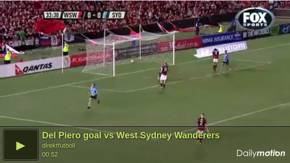 Western Sydney Wanderers &#8211; Sydney Fc 1-1 | Highlights A-League australiana | Video Gol (Del Piero, Cole)