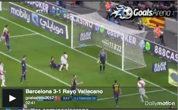 Barcellona &#8211; Rayo Vallecano 3-1 | Highlights Liga &#8211; Video Gol (Villa, Messi, Tamudo)