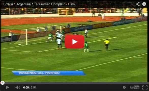 Bolivia &#8211; Argentina 1-1 | Highlights Qualificazioni Mondiali 2014 &#8211; Video Gol (Moreno, Banega)