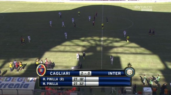 Cagliari &#8211; Inter 2-0 | Diretta Serie A | Risultato finale: una doppietta di Pinilla stende i nerazzurri