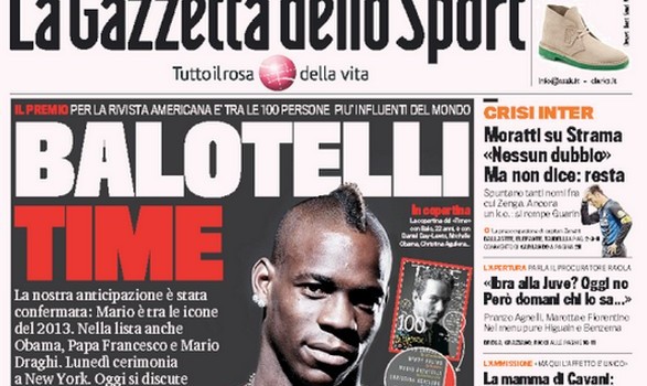 Rassegna stampa 19 aprile 2013: prime pagine di Gazzetta, Corriere e Tuttosport