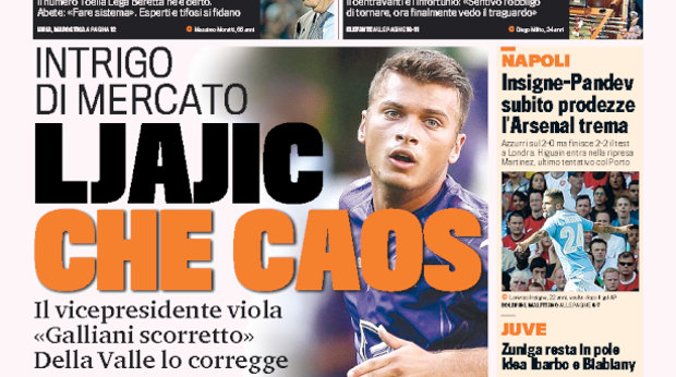 Rassegna stampa 4 agosto 2013: prime pagine di Gazzetta, Corriere e Tuttosport
