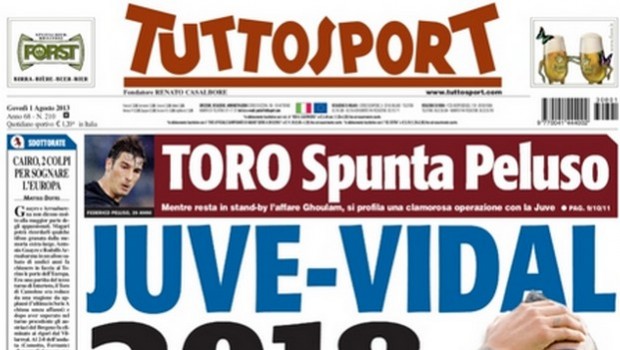 Rassegna stampa 1 agosto 2013: prime pagine di Gazzetta, Corriere e Tuttosport