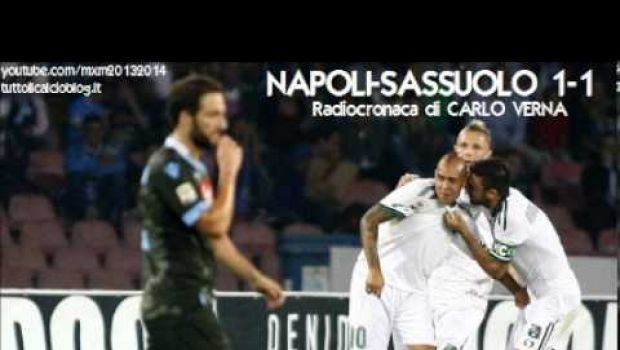 Napoli-Sassuolo 1-1 | Telecronaca di Auriemma e radiocronaca di Radio Rai | Video