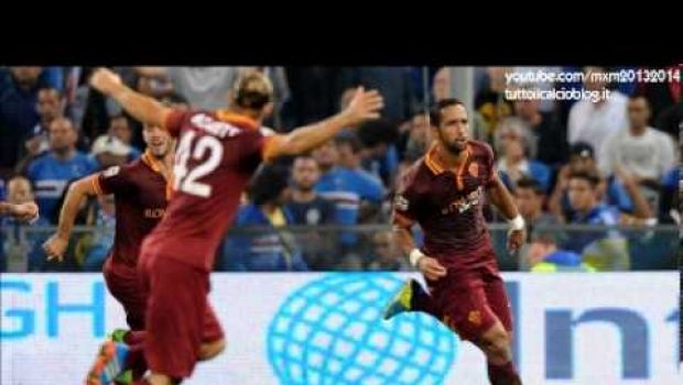 Sampdoria-Roma 0-2 | Telecronaca di Zampa e radiocronaca di Cucchi | Video