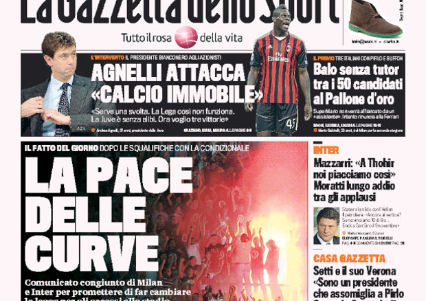 Rassegna stampa 26 ottobre 2013: prime pagine di Gazzetta, Corriere e Tuttosport