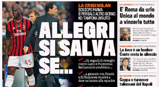 Rassegna stampa 29 ottobre 2013: prime pagine di Gazzetta, Corriere e Tuttosport