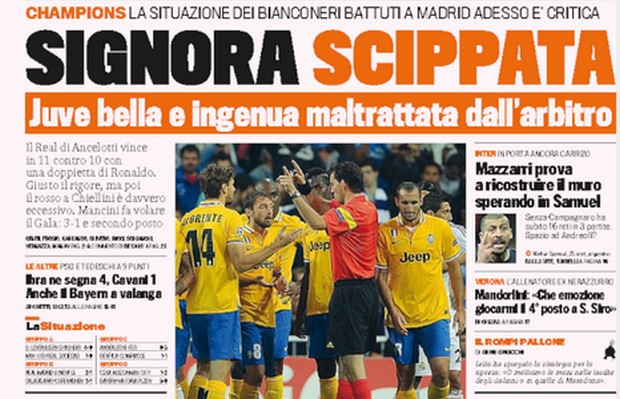 Rassegna stampa 24 ottobre 2013: prime pagine di Gazzetta, Corriere e Tuttosport