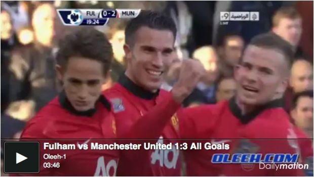 Fulham &#8211; Manchester United 1-3 | Highlights Premier League &#8211; Video Gol (Valencia, van Persie, Rooney, Kacaniklic)