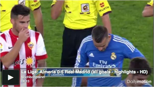 Almeria &#8211; Real Madrid 0-5 | Highlights Liga &#8211; Video Gol (Ronaldo, Benzema, Bale, Isco, Morata)