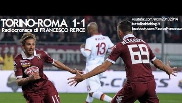 Torino-Roma 1-1 | Telecronaca di Zampa, radiocronaca di Repice | Video