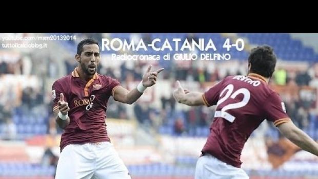 Roma-Catania 4-0 | Telecronaca di Zampa, radiocronaca Rai | Video