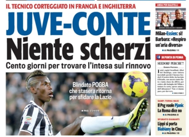Rassegna stampa 25 gennaio 2014: prime pagine di Gazzetta, Corriere e Tuttosport
