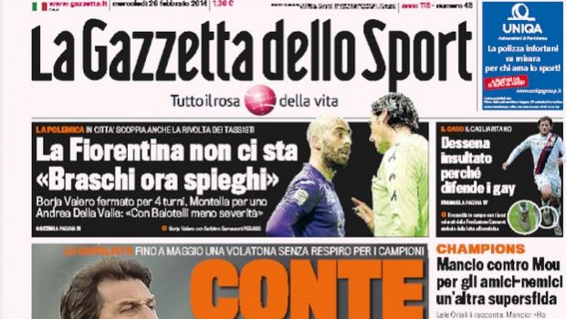 Rassegna stampa 26 febbraio 2014: prime pagine di Gazzetta, Corriere e Tuttosport