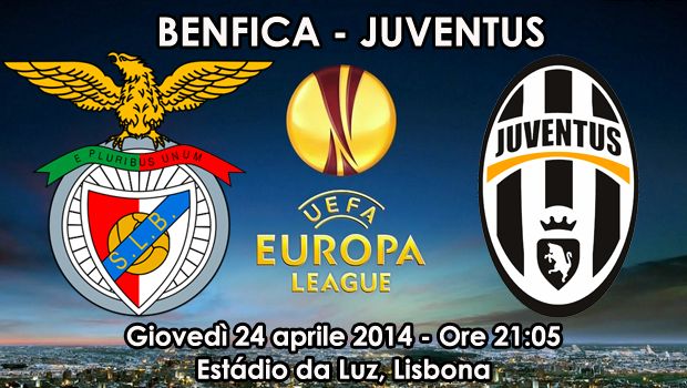 Benfica &#8211; Juventus 2-1 | Europa League 2014 | Risultato finale: vantaggio di Garay, pareggio di Tevez, ma poi Lima raddoppia