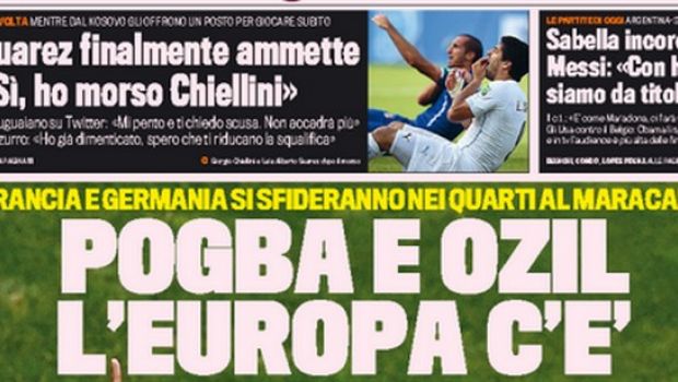 Rassegna stampa 1 luglio 2014: prime pagine di Gazzetta, Corriere e Tuttosport