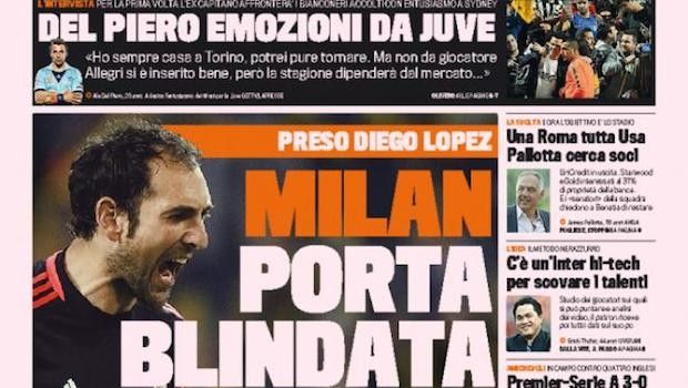 Rassegna stampa 10 agosto 2014: prime pagine Gazzetta, Corriere e Tuttosport