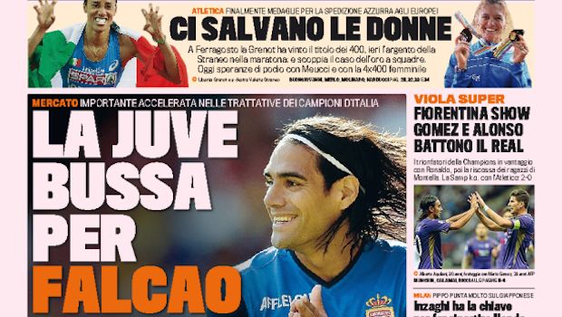 Rassegna stampa 17 agosto 2014: prime pagine Gazzetta, Corriere e Tuttosport