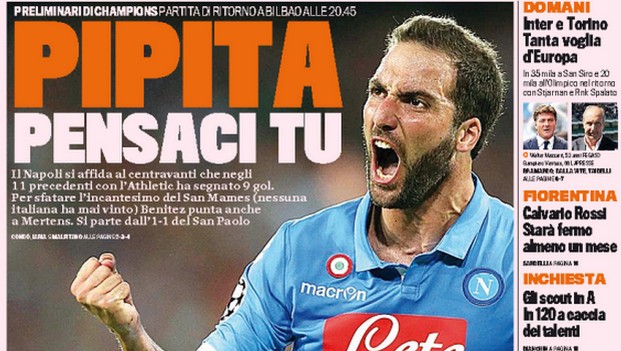 Rassegna stampa 27 agosto 2014: prime pagine Gazzetta, Corriere e Tuttosport