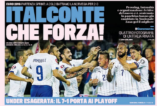 Rassegna stampa 10 settembre 2014: prime pagine Gazzetta, Corriere e Tuttosport