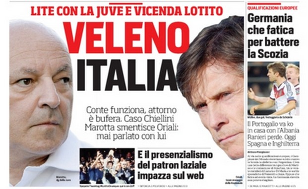 Rassegna stampa 8 settembre 2014: prime pagine Gazzetta, Corriere e Tuttosport