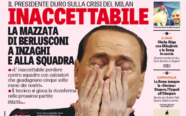 Rassegna stampa 20 gennaio 2015: prime pagine Gazzetta, Corriere e Tuttosport