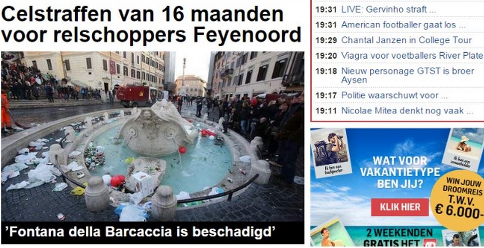Feyenoord | La vergogna degli hooligans sui siti olandesi ed esteri &#8211; Foto
