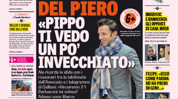 Rassegna stampa 6 febbraio 2015: prime pagine Gazzetta, Corriere e Tuttosport