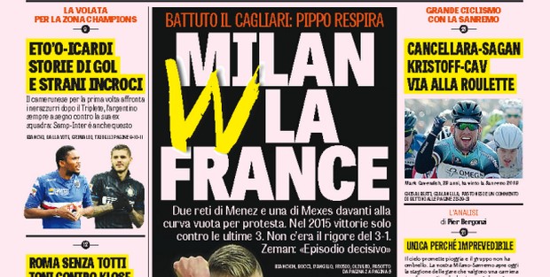 Rassegna stampa 22 marzo 2015: prime pagine Gazzetta, Corriere e Tuttosport