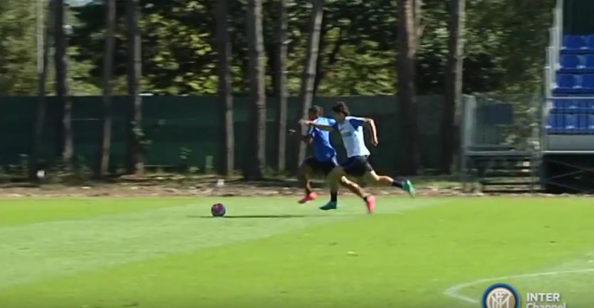 Inter: Biabiany coast to coast e gol in allenamento (Video)
