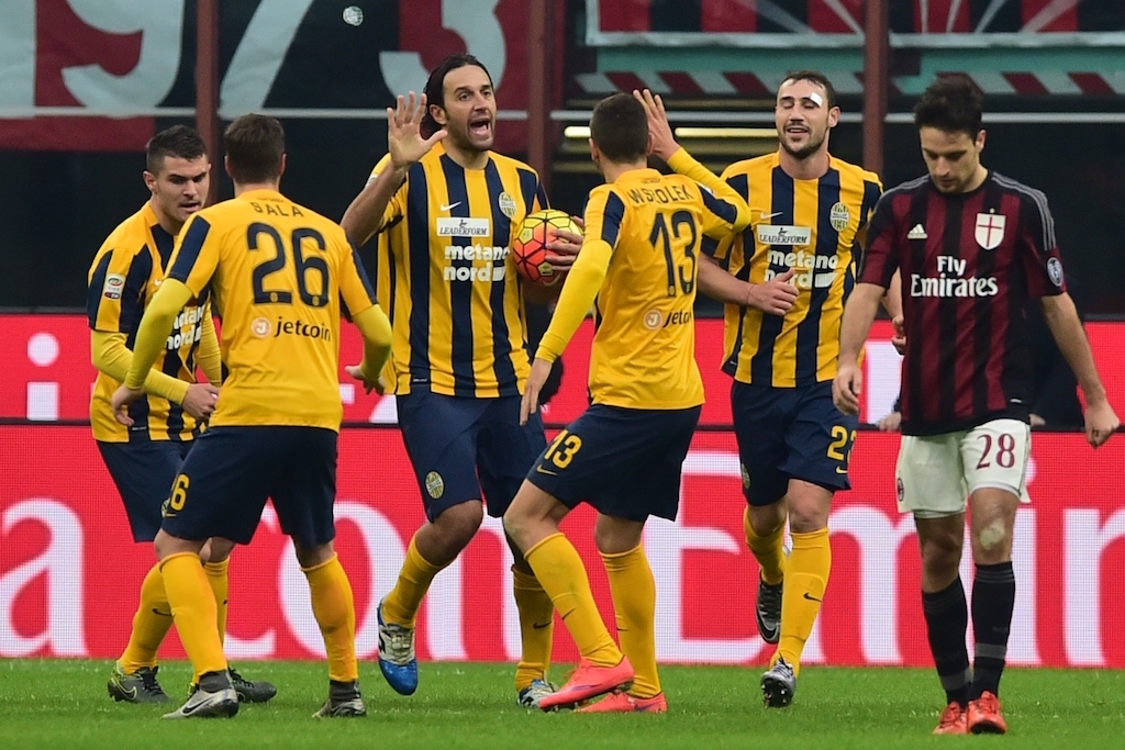 Milan-Verona 1-1 | Serie A | Video gol (Bacca, Toni rigore)