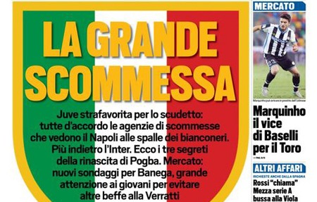 Rassegna stampa 24 dicembre 2015: prime pagine Gazzetta, Corriere e Tuttosport