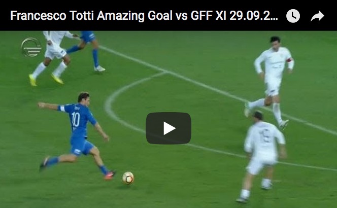 Totti: il gol nell&#8217;amichevole in Georgia (Video)