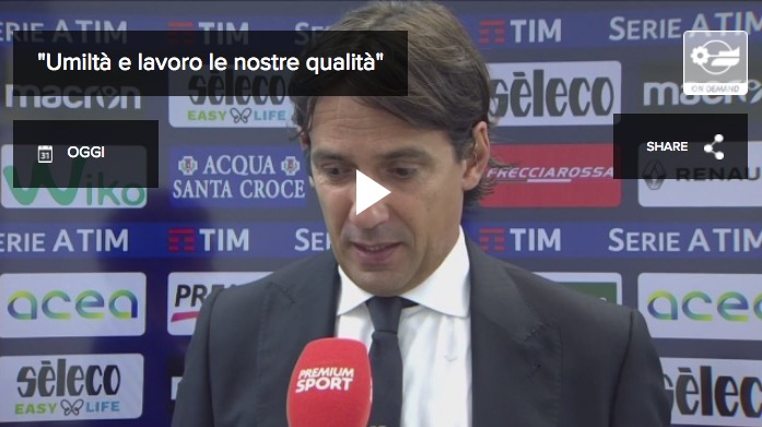 Lazio-Milan 4-1, Simone Inzaghi: &#8220;Me lo sentivo che avremmo fatto bene&#8221;