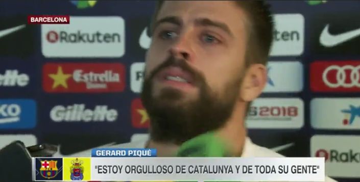 [VIDEO] Piqué in lacrime al termine di Barcellona-Las Palmas