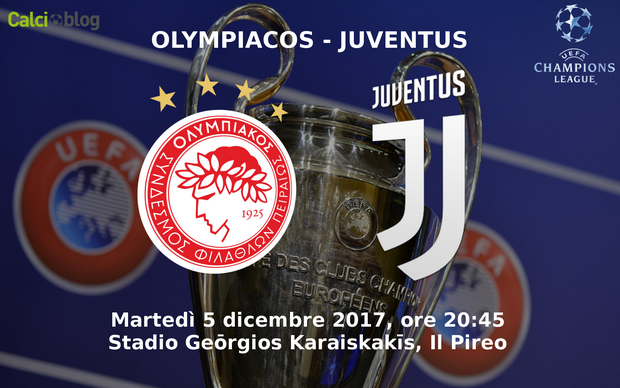 Olympiacos &#8211; Juventus 0-2 | Diretta Champions League | Risultato Finale | Gol di Cuadrado e Bernardeschi