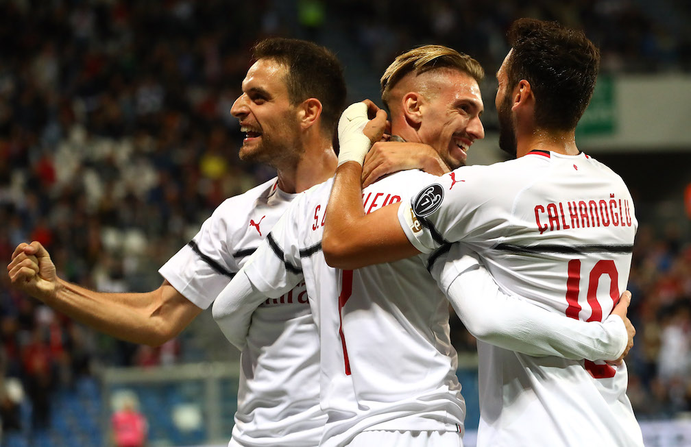 Video gol Sassuolo-Milan 1-4: reti di Kessie, Suso, Castillejo e Djuricic