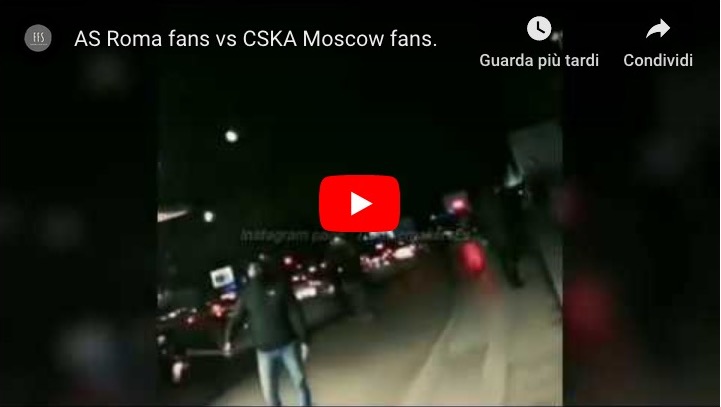 Video &#8211; tifosi del CSKA picchiati e accoltellati da ultrà romanisti