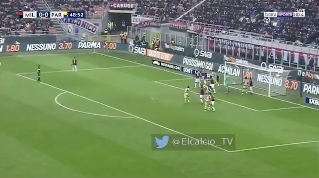 Milan-Parma: il gol di Inglese al 50&#8242;
