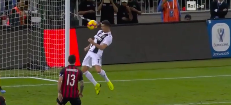 Finale Supercoppa Juventus-Milan 1-0 | video gol Ronaldo