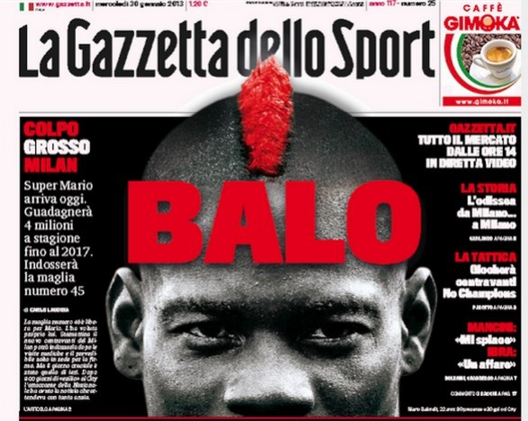 Rassegna stampa 30 gennaio 2013: le prime pagine di Gazzetta, Corriere e Tuttosport