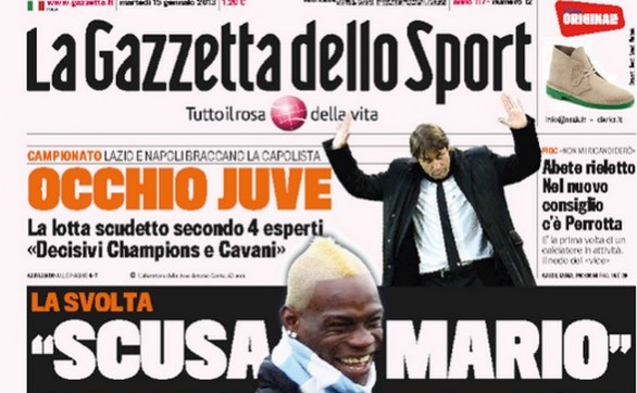 Rassegna stampa 15 gennaio 2013: le prime pagine di Gazzetta, Corriere e Tuttosport