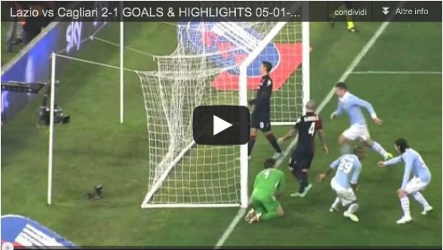 Lazio &#8211; Cagliari 2-1 | Highlights Serie A &#8211; Video Gol (Sau, Konko, Candreva)