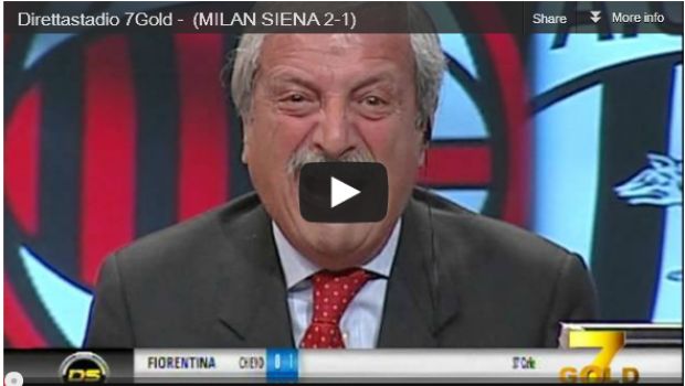 Milan-Siena 2-1 | Telecronache di Crudeli e Pellegatti | Video